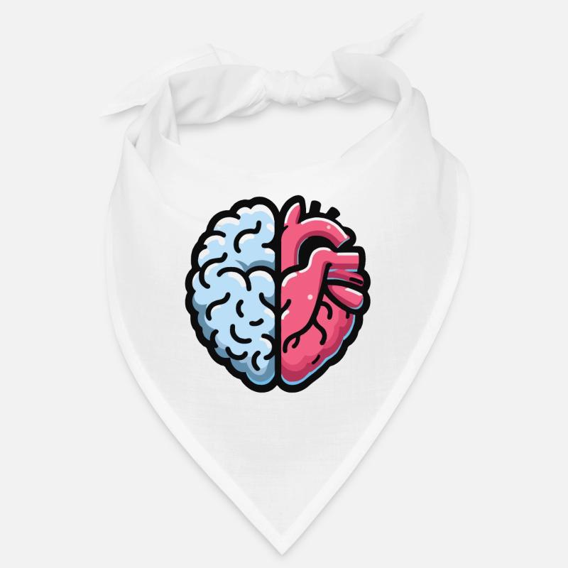 Half Heart Half Brain: Mindfulness Neuroradiology Bandana