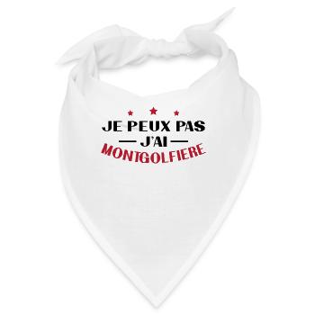 Ich kann keinen Heißluftballon haben - Bandana - Weiß - Vorne