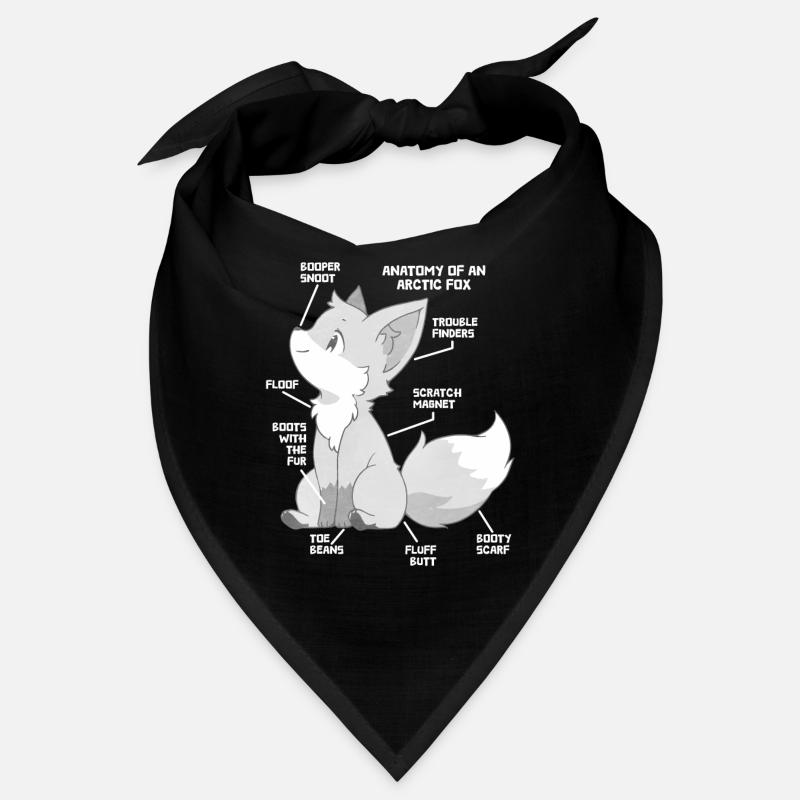 Cute arctic fox gift Bandana