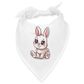 Süßer Hase Osterhase Ostern Geschenk Tierliebe - Bandana - Weiß - Vorne