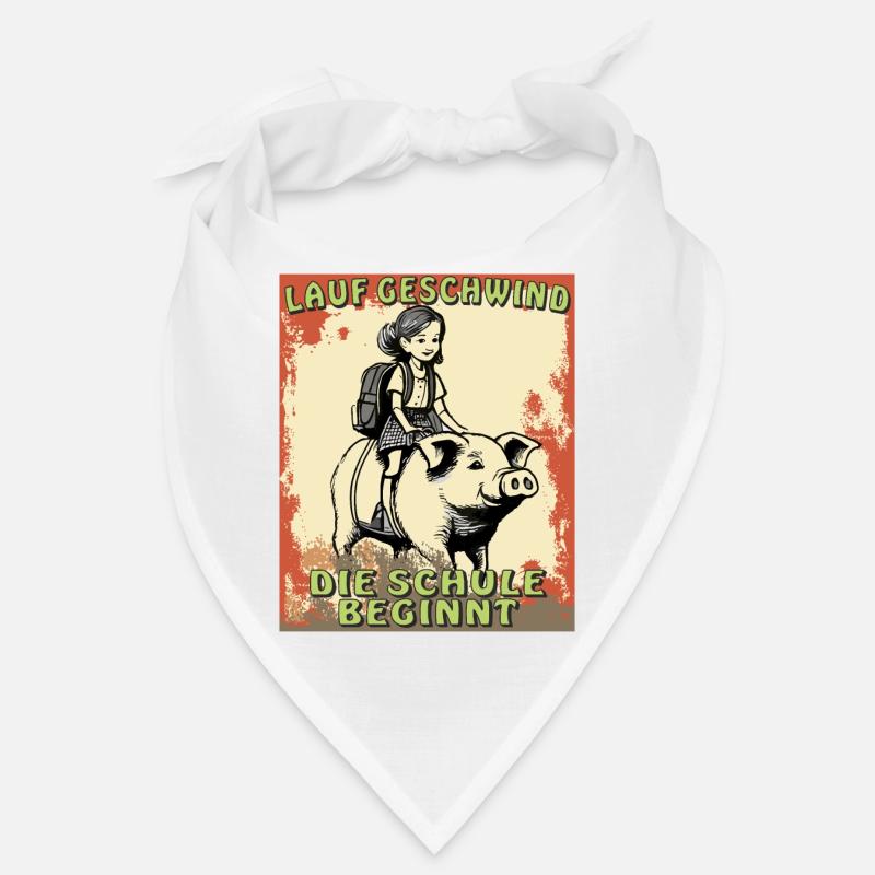 SCHWEIN MÄDCHEN SCHULE BEGINNT Bandana