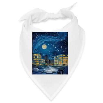 National Payroll Week Sternennacht-Hemd - Bandana - Weiß - Vorne