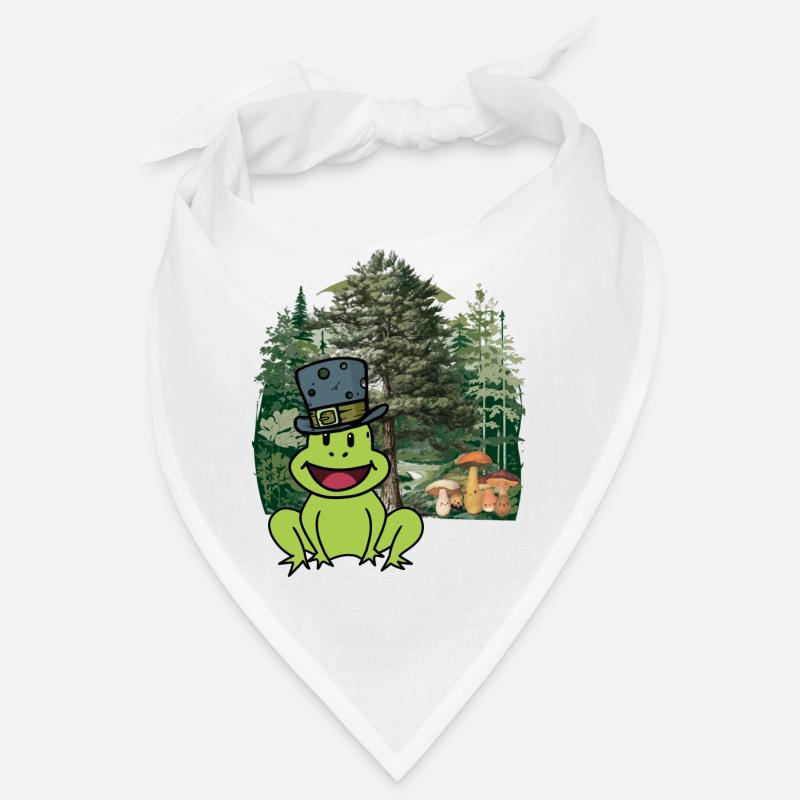 forest dweller, toad, hat, frog, forest animals, child Bandana