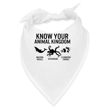 Ozean-Shirt, Kenne dein Tierreich Delfin - Bandana - Weiß - Vorne