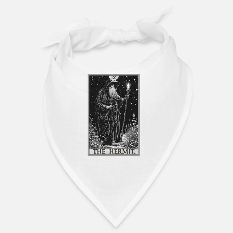 Tarotkarten Tarotkarte The Hermit Der Eremit - Bandana - Weiß