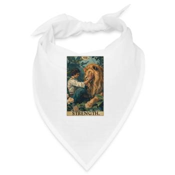 Tarotkarten Tarotkarte Strength Kraft - Bandana - Weiß - Vorne