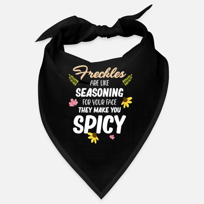 Freckles are like spices for your face Bandana