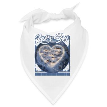 Let's Ski Heartfelt Hill Carvings Passion Peak - Bandana - Weiß - Vorne