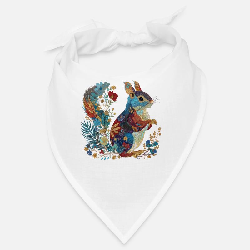 Fleurs d’écureuil Vintage Bandana