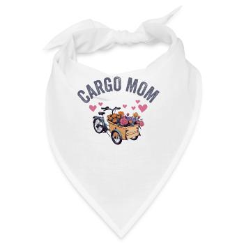 Cargo Mom Lastenrad Cargobike - Bandana - Weiß - Vorne