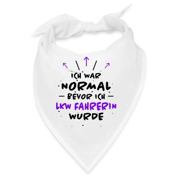 LKW Fahrerin Spruch Fun Lastwagenfahrerin Geschenk - Bandana - Weiß - Vorne