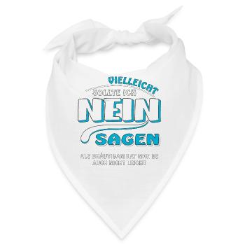 NEIN SAGEN BRÄUTIGAM - Bandana - Weiß - Vorne