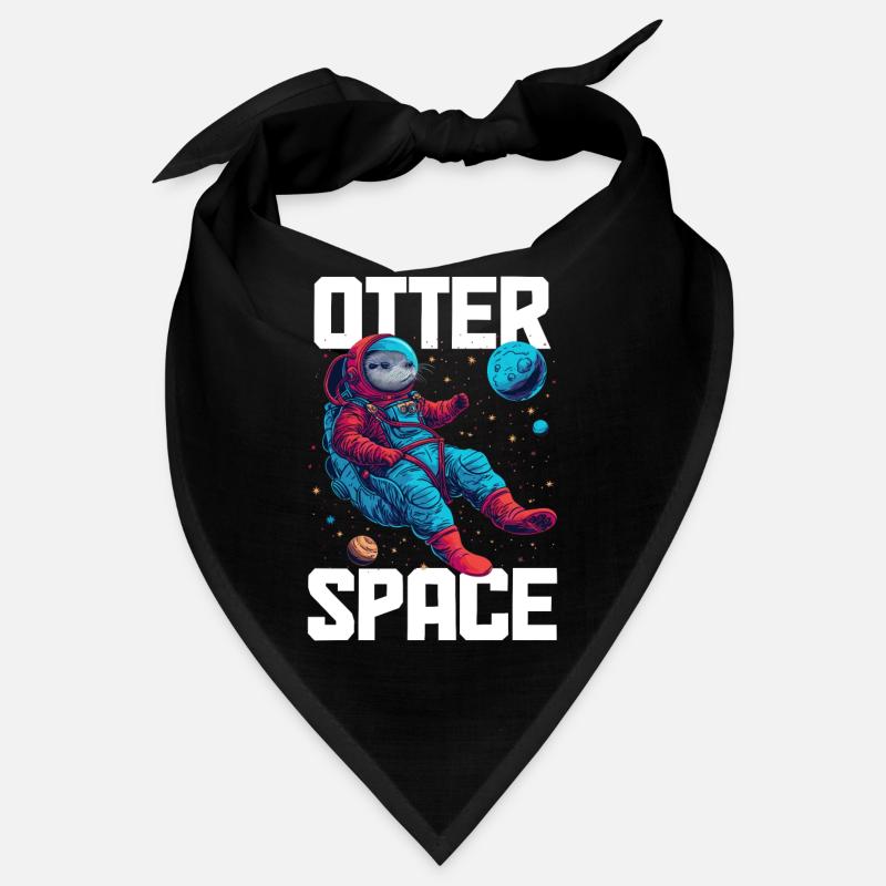 Otter Space Funny Otter Astronaut Bandana