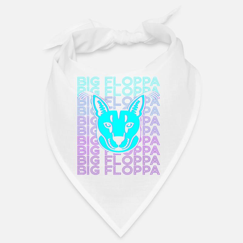 Grosse Floppa Caracal Chat Meme Rétro Bandana