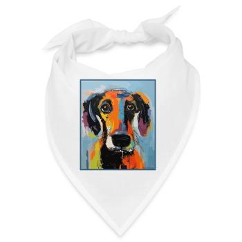 Ein süßer, liebenswerter Hund - Bandana - Weiß - Vorne