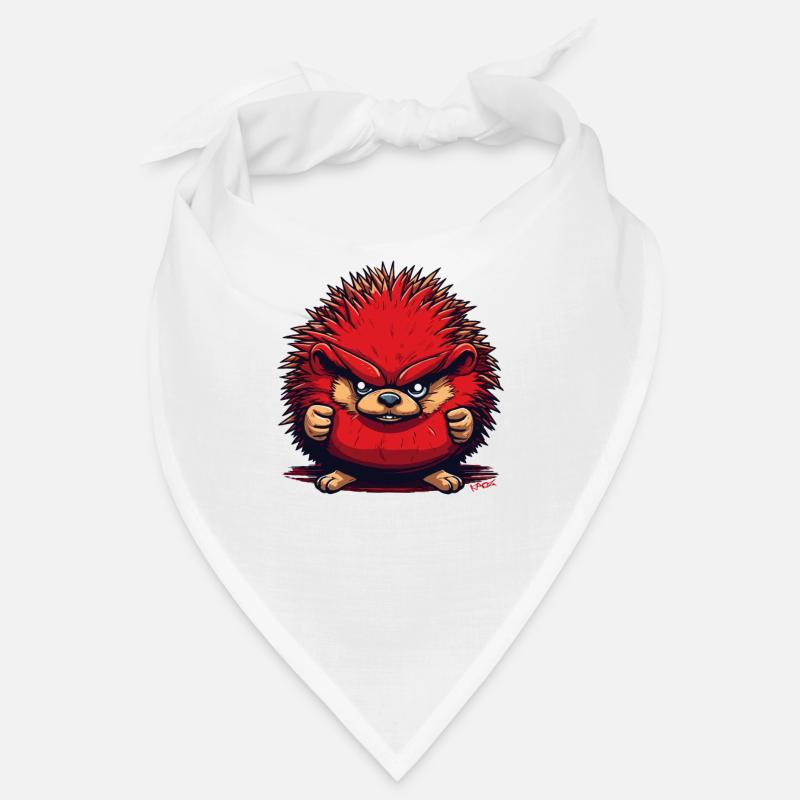 Lustiger wütender roter Igel Bandana