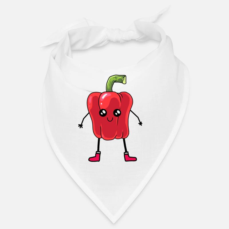 Pepper Red Vegetable Kawaii Bandana