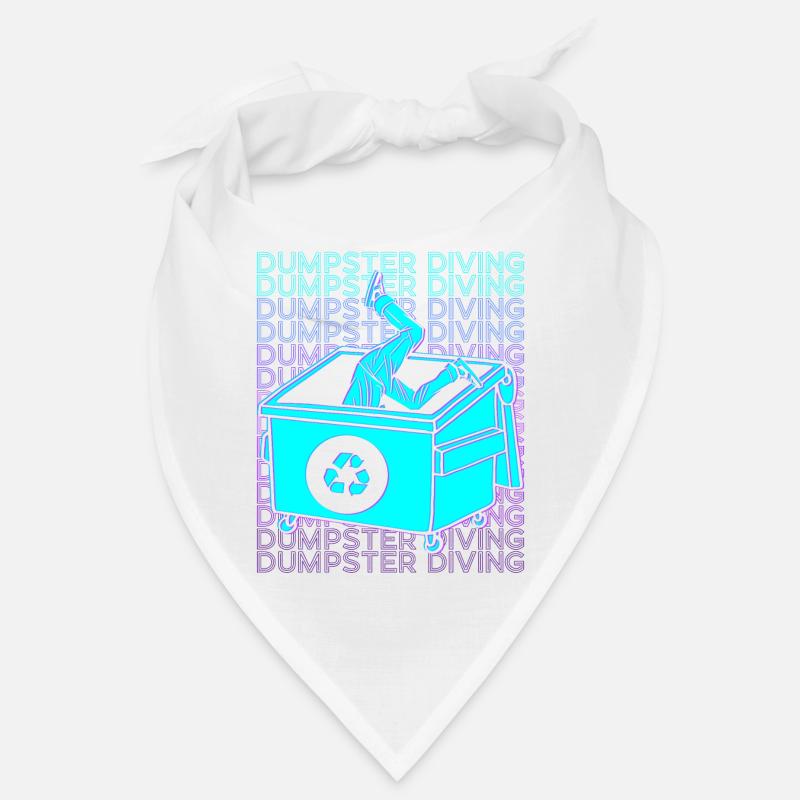 Dumpster Diving Mülltaucher Trash Picker Retro Bandana