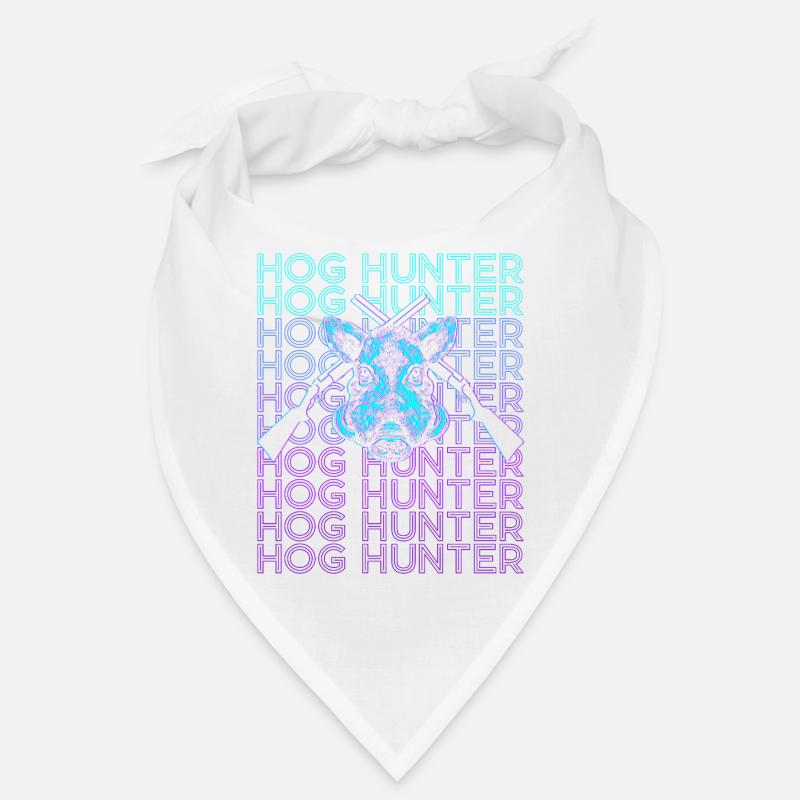 Hog Hunt Hog Hunter Retro Bandana