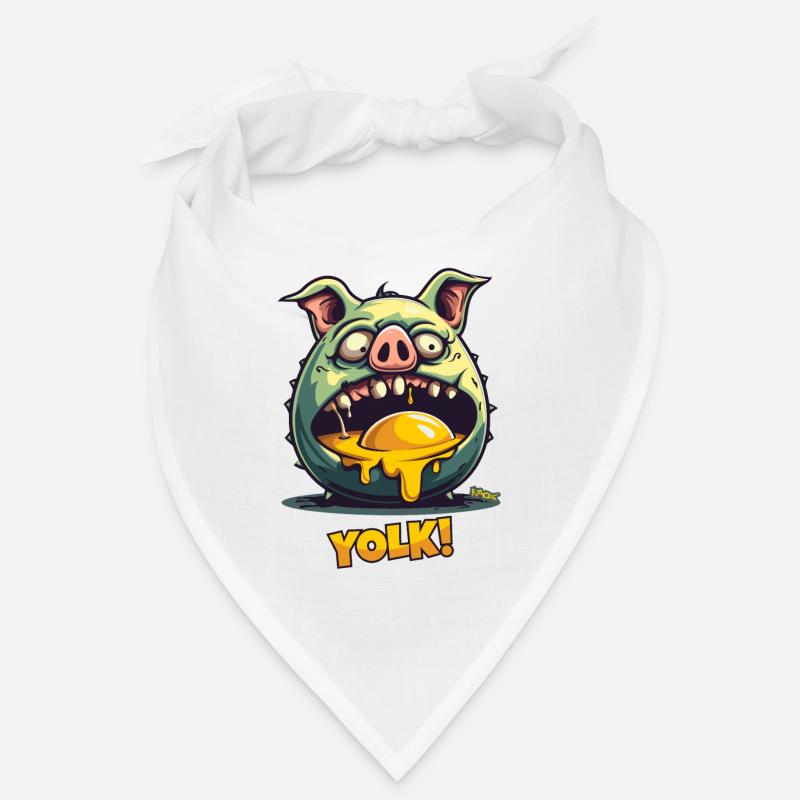 Zombie-Schwein verschlingt Eigelb Bandana