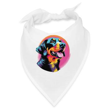 Wasserfarben Farbenfroher Entlebucher Sennenhund - Bandana - Weiß - Vorne