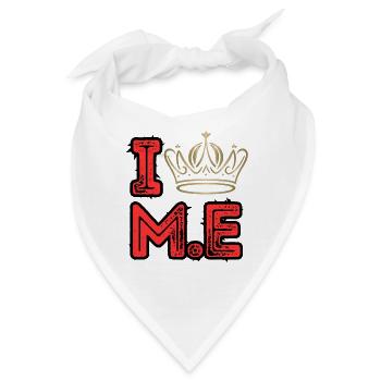 Love Me Selbstliebe Selbstbewußtsein Stärke Krone - Bandana - Weiß - Vorne