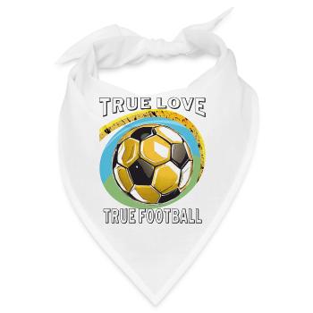 TRUE LOVE TRUE FOOTBALL - Bandana - Weiß - Vorne