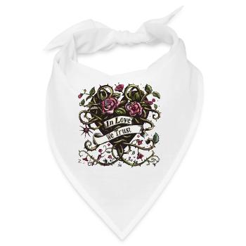Dorniges Emblem der Zuneigung - Bandana - Weiß - Vorne