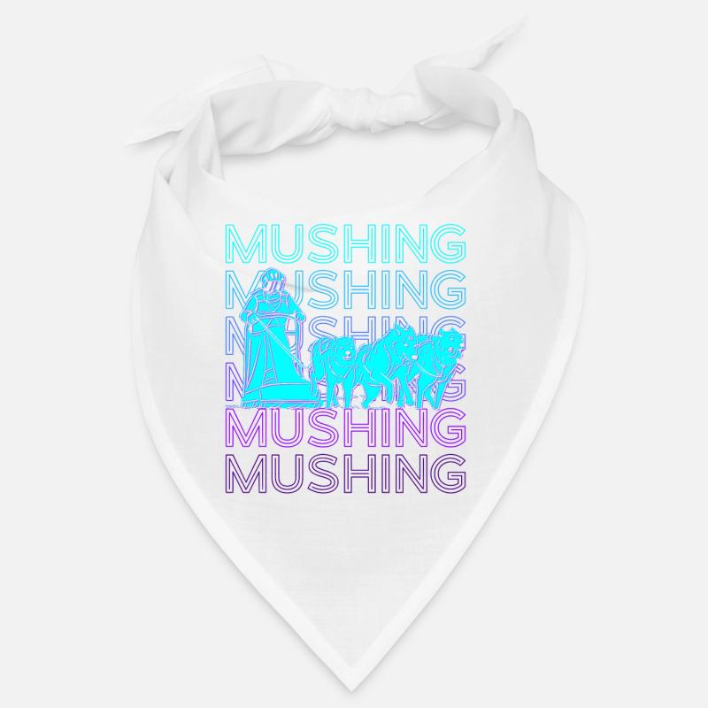 Mushing Schlittenhundeschlittenfahrt Retro Bandana