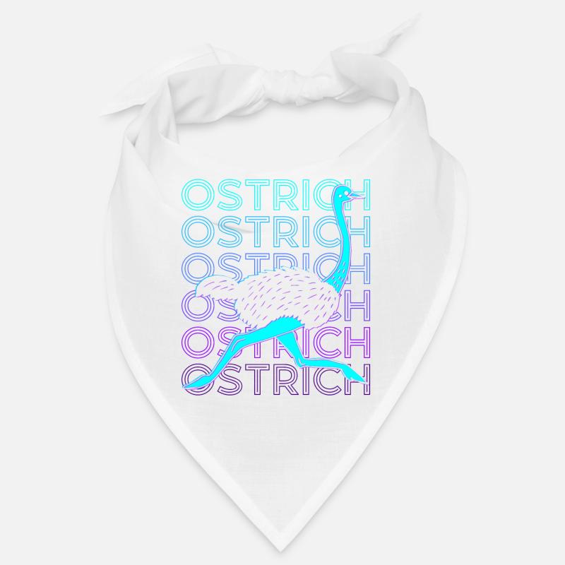 Strauß Tier Retro Bandana