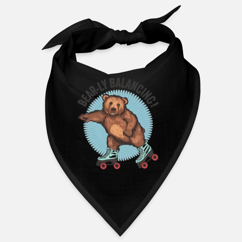Ours Roller Skating « Bear-ly Balancing ! » Bandana