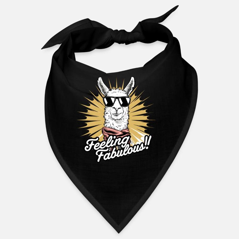 Art de lama élégant : se sentir fabuleux ! Bandana