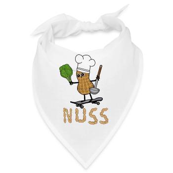Erdnuss Koch Gemüse schnelle Küche Vegetarisch - Bandana - Weiß - Vorne