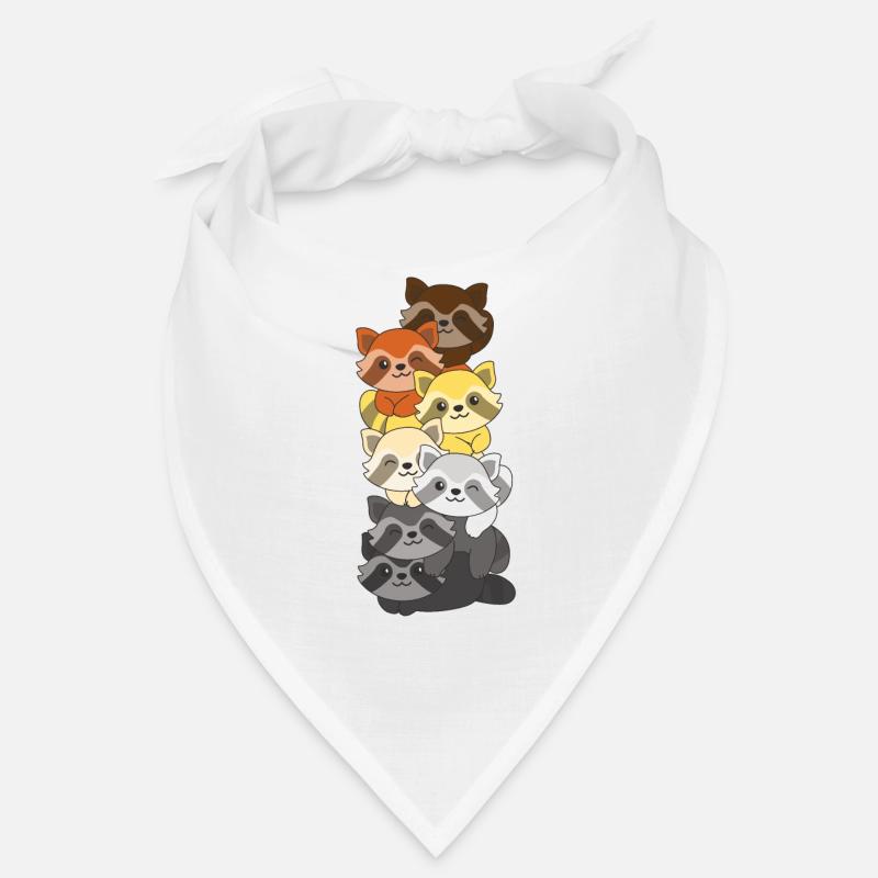 Ours Fraternité Drapeau Fierté LGBTQ Mignon Raton laveur Bandana