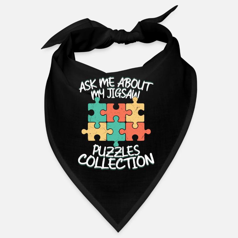 Ask Me About My Jigsaw Puzzles Collection Piece So Bandana