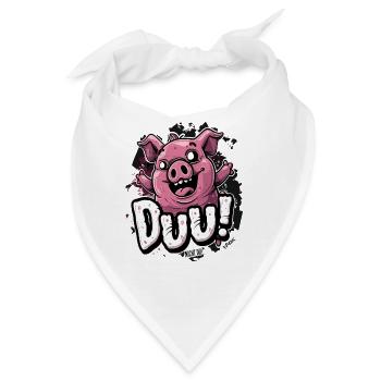 Du, aber nicht du: Kleines freches Schwein - Bandana - Weiß - Vorne