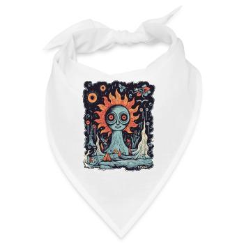 Sonnenblume aus der Hölle - Bandana - Weiß - Vorne