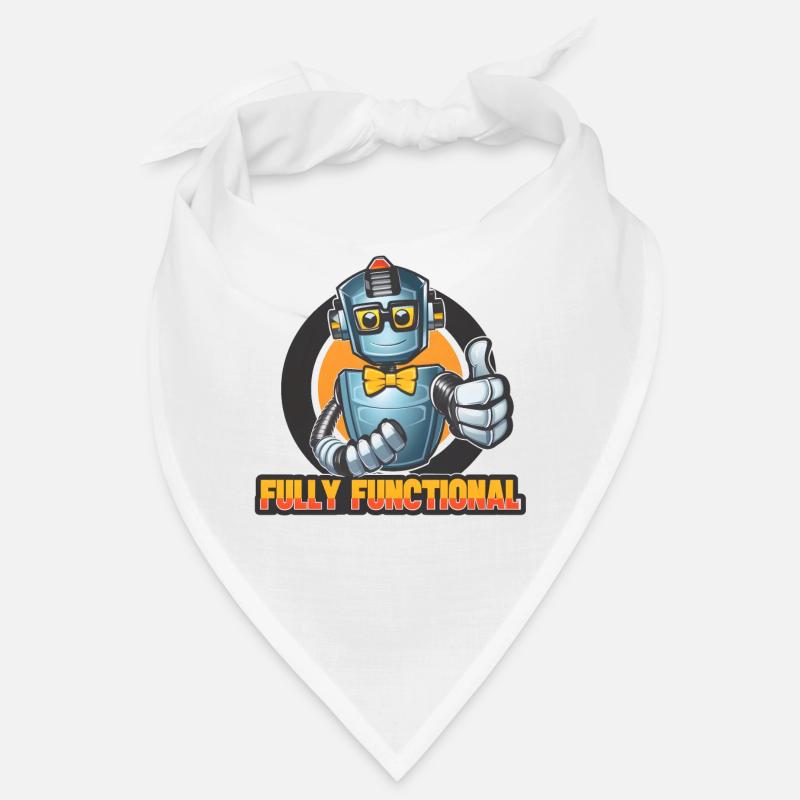 Robot with Bowtie & Glasses Thumbs-Up Tee Design Bandana