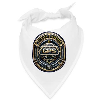 GPS-Tracking Warnaufkleber - Bandana - Weiß - Vorne