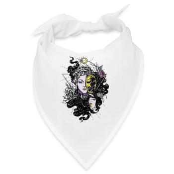 Dark Fantasy Magisch Magie Märchen Horror - Bandana - Weiß - Vorne