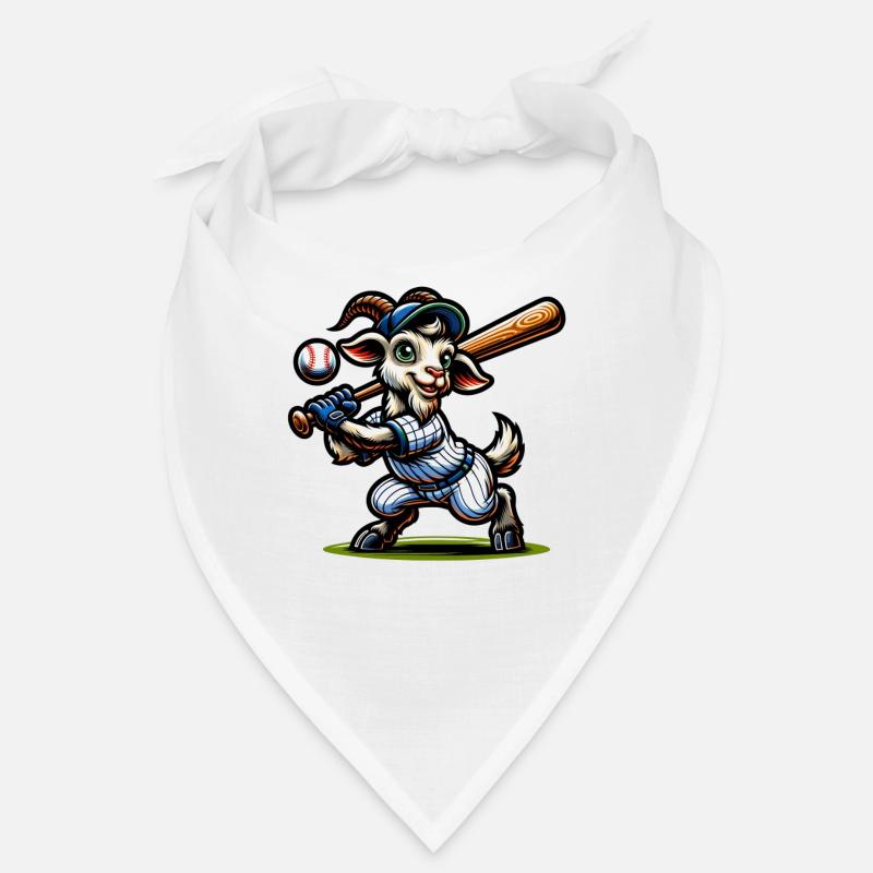 Conception de joueur de lanceur de baseball chèvre Bandana