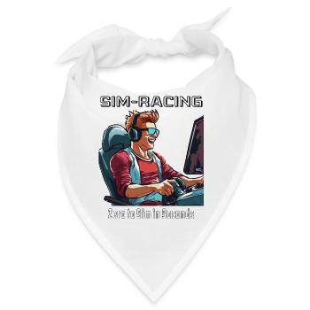 SIM RACING Zero to Sim - Bandana - Weiß - Vorne