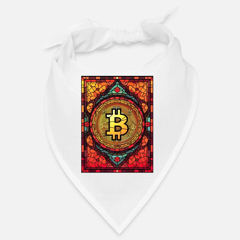 Stained Glass Bitcoin Stained Glass Cryptocurrency Bandana