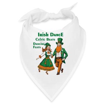 IRISH DANCE CELTIC BEATS DANCING FEATS - Bandana - Weiß - Vorne
