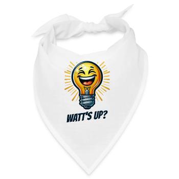 Watt Hoch? - Funkelndes Lächeln - Bandana - Weiß - Vorne