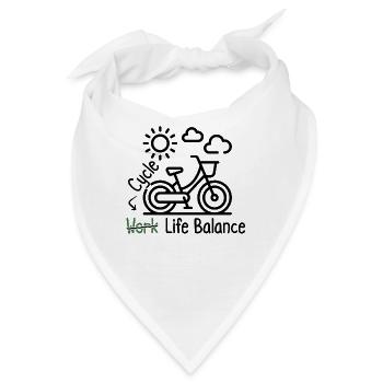 Radfahren, Work-life-balance – Fahrt Zum Erfolg - Bandana - Weiß - Vorne