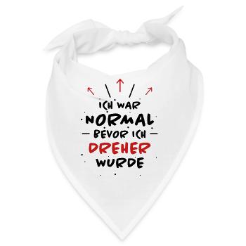 Dreher Spruch Drehmaschinen Lustig Dreher Geschenk - Bandana - Weiß - Vorne