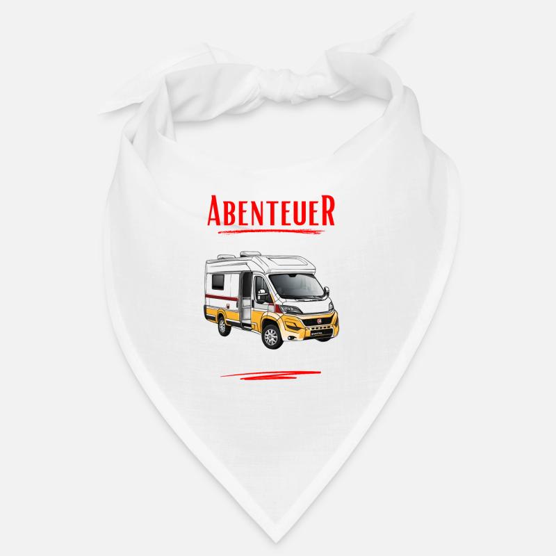 Camper-Abenteuer beginnen erst wenn der Camper ... - Bandana - Weiß
