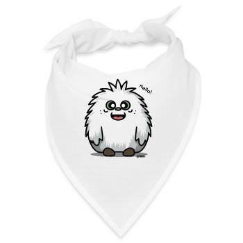 Hallo kleines lustiges, bezauberndes Monster - Bandana - Weiß - Vorne