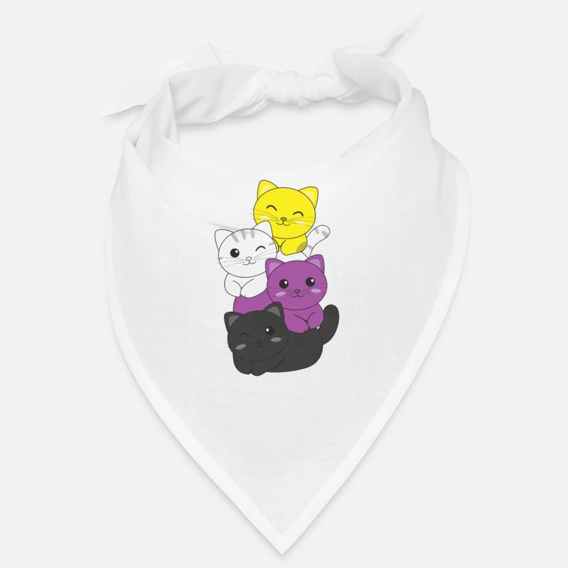 Nonbinary Flag Non Binary Pride LGBTQ süße Katze Bandana